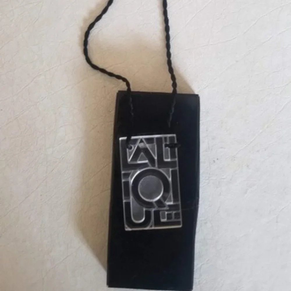 Lalique Clear Crystal Art Deco Necklace​